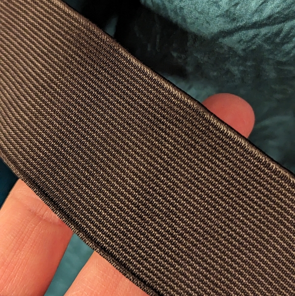 Urban Mango teal blue ruffle front dress with elastic belt size large - Picture 10 of 11